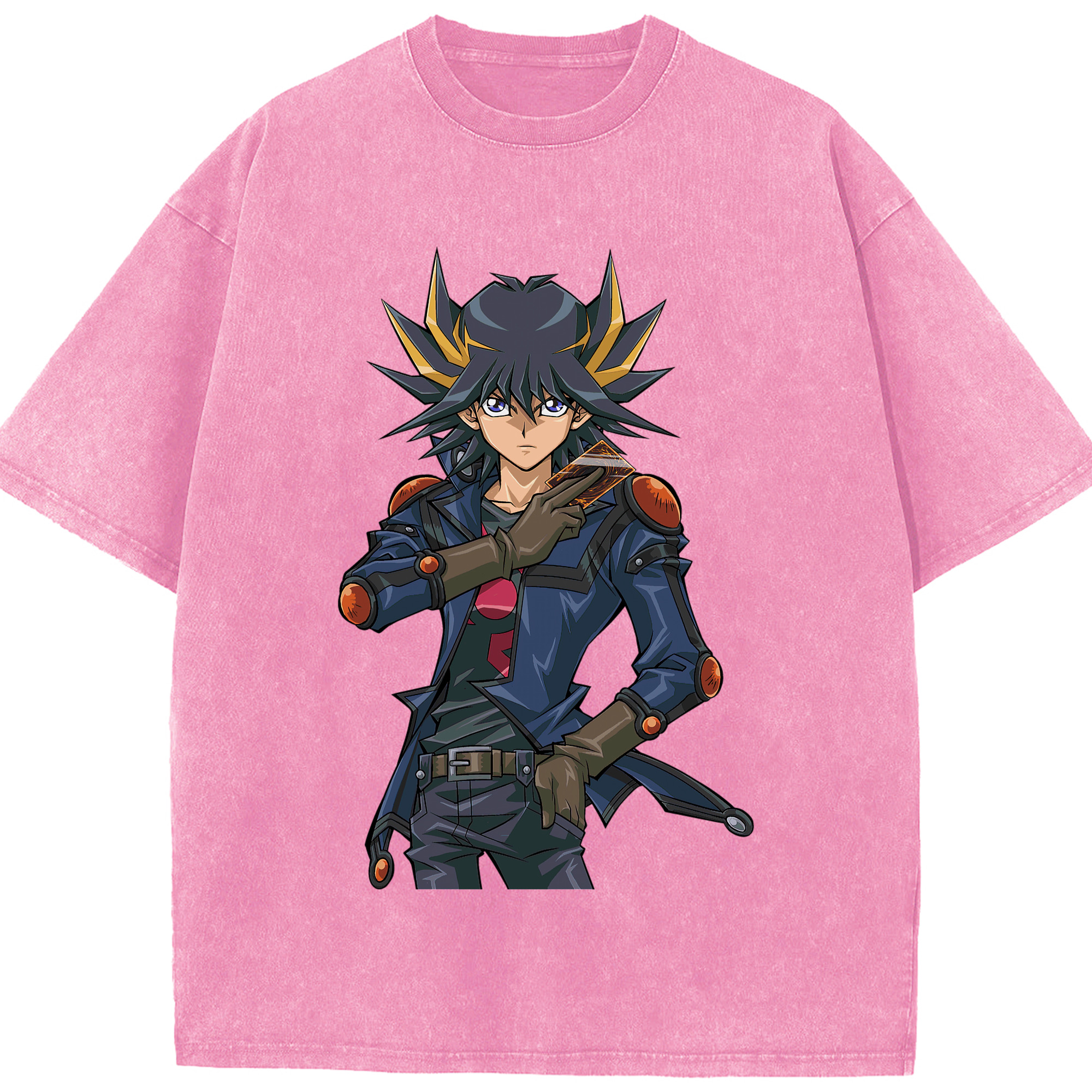 （画像用） 遊☆戯☆王 Yu-Gi-Oh! 綿100% ヴィンテージ風 半袖Tシャツ（フロントプリント）
